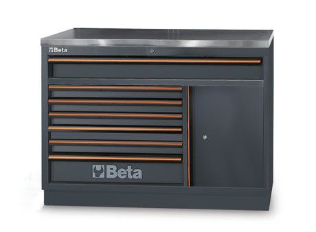 Fixed Module with 7 Drawers and Storage Compartment for Workbench - BetaC45PRO C45PRO M7A/X - Image 1