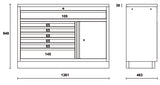 Fixed Module with 7 Drawers and Storage Compartment for Workbench - BetaC45PRO C45PRO M7A/X - Image 4