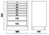 Fixed Module with 7 Drawers for Workshop - BetaC45PRO C45PRO M7 - Image 4