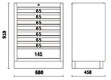 Fixed Module with 8 Drawers for Workshop - BetaC45PRO C45PRO M8 - Image 2