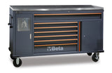 Work Station Roller Cab with 7 Drawers and Built-In Waste Bin - BetaC45PRO C45PRO MWS/X - Image 1