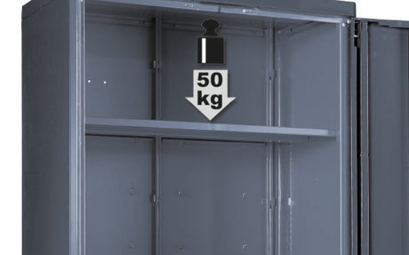 Two-Door Tool Cabinet, 1798x797x403mm, Adjustable Shelves, Lockable - BetaRSC55 C55A2 - Image 2