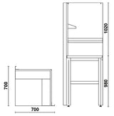 Self-Supporting Complete Corner Worktop, 700x700mm, with Tool Wall Systems and Fixing Shelves - BetaRSC55 C55AC-G - Image 4