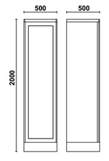 Tool Cabinet with Clear Polycarbonate Door, 1798x497x403mm, Adjustable Shelves, Lockable - BetaRSC55 C55AT1 - Image 2