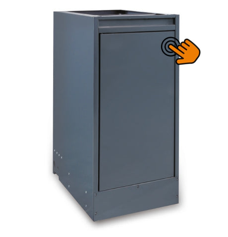 Double Leg with Slide-Away Door Compartment, Adjustable Feet, 365x750mm - BetaRSC55 C55B/GDS - Image 1