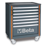 Mobile Roller Cabinet with 7 Drawers, Ball Bearing Slides, Central Lock, 588x367mm Drawers, 100mm Castors - BetaRSC55 C55C7 - Image 1