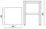 Corner Worktop, 700x700mm, PVC Coated, Hydrocarbon Resistant - BetaRSC55 C55KAI-G - Image 3