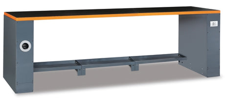 2.8m Workbench with Shockproof PVC Coated Worktop, Built-in Sockets, Hose Reel, Vice Holes, Adjustable Feet - BetaRSC55 C55PRO BG/2,8 - Image 1