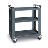 Trolley with 3 Antislip Rubber Tops, Ergonomic Handle, 100mm Castors, 200kg Load Capacity - BetaRSC55 C55T3 - Image 1