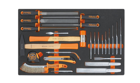 Soft Thermoformed Tray with Tool Assortment, Drawer Size 25 - Beta Tools M230 - Image 1