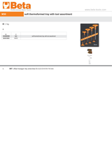 Soft Thermoformed Tray with Tool Assortment - Beta Tools M50 - Image 3