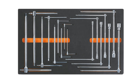 Soft Thermoformed Tray with Tool Assortment, Drawer Size 16 - Beta Tools M65 - Image 1
