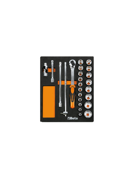 Soft Thermoformed Tray with Tool Assortment, Drawer Size 24 - Beta Tools M83 - Image 1