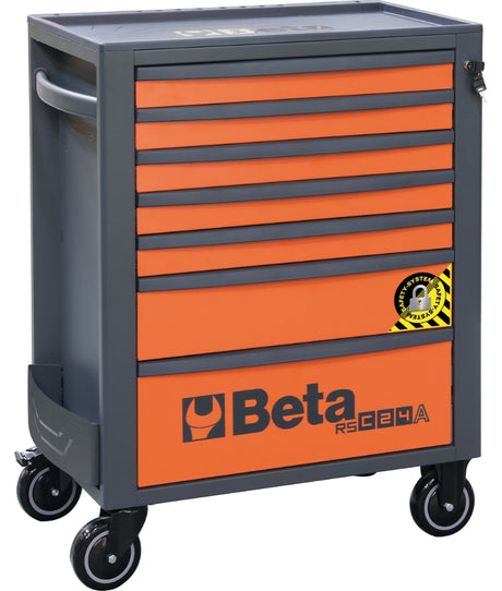 Mobile Roller Cab 7 Drawers Anti-Tilt System Reinforced Worktop 800kg Capacity - Beta Tools RSC24A/7-A - Image 1