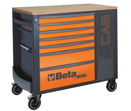 Mobile Roller Cab 7 Drawers Tool Cabinet 1100kg Capacity - Beta Tools RSC24L-CAB/A - Image 1