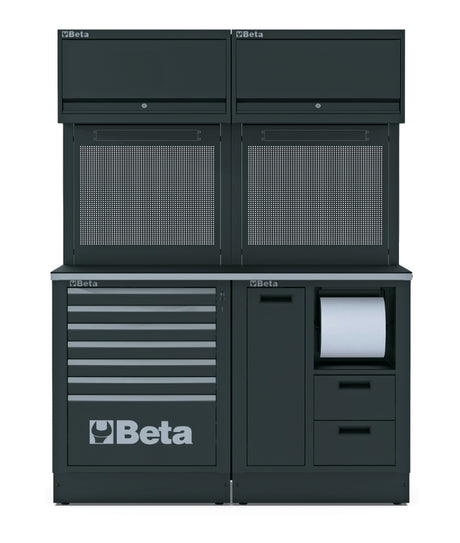 Workshop Equipment Combination RSC50 with Worktop, Drawers, and Tool Panels - BetaRSC50 RSC50 A - Image 1