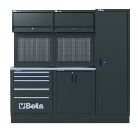 Workshop Equipment Combination RSC50 with Worktop, Drawers, Cabinets, and Tool Panels - BetaRSC50 RSC50 D - Image 1