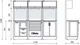 Workshop Equipment Combination RSC50 with 2.240mm Worktop, Drawers, Cabinets, and Tool Panels - BetaRSC50 RSC50 E - Image 3