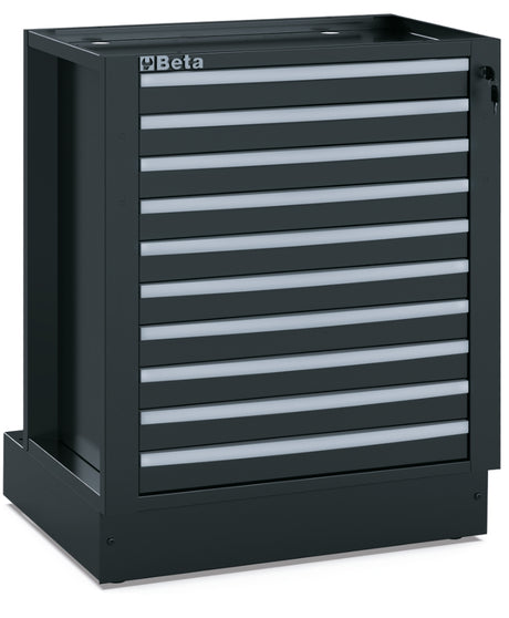 Fixed Module with 10 Drawers for RSC50, 588x367mm, Central Lock, Adjustable Feet - BetaRSC50 RSC50 M10 - Image 1