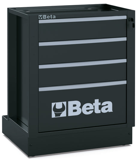 Fixed Module with 4 Drawers for RSC50, 588x367mm, Central Lock, Adjustable Feet - BetaRSC50 RSC50 M4 - Image 1