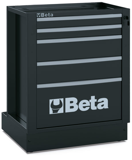 Fixed Module with 5 Drawers for RSC50, 588x367mm, Central Lock, Adjustable Feet - BetaRSC50 RSC50 M5 - Image 1