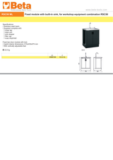 Fixed Module with Built-in Sink for RSC50, Stainless Steel Basin, Includes Mixer Tap, Drain Unit, Soap Dispenser, Two-Door Module with Lock, 615x435x575mm, Adjustable Feet - BetaRSC50 RSC50 ML - Image 3
