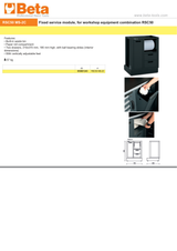 Fixed Service Module for RSC50 with Waste Bin, Paper Roll Compartment, 2 Drawers 310x370mm, Adjustable Feet - BetaRSC50 RSC50 MS-2C - Image 5