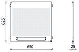 Lower Perforated Tool Panel for RSC50, 650x625x25mm, Compatible with 19" Rack Multi-Socket - BetaRSC50 RSC50 PFI - Image 4
