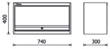 Wall-Mounted Cabinet for RSC50, 740x300x400mm, Gas Springs for Easy Door Operation, Compatible with LED Strip Profiles - BetaRSC50 RSC50 PM - Image 3