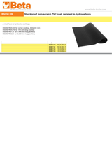 Shockproof Non-Scratch PVC Coat for RSC50 Worktops 630mm - 2.240mm - BetaRSC50 RSC50 RB/2,2 - Image 2