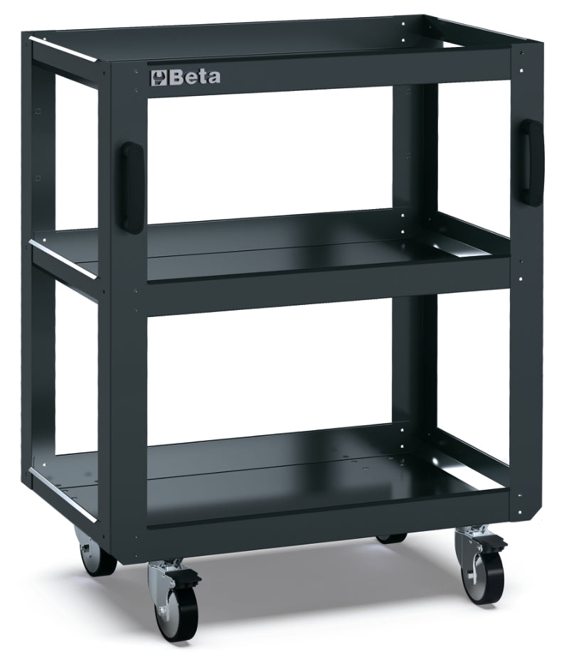 3-Tier Tool Trolley for RSC50, Four Swivel Castors 100mm, Two with Brakes, 200kg Load Capacity - BetaRSC50 RSC50 T3 - Image 1